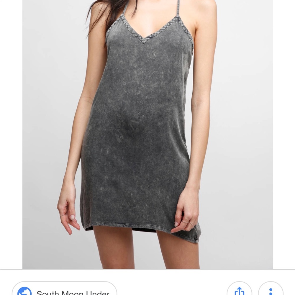 Chaser grey straps halter dress